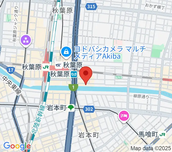 CLUB GOODMANの地図