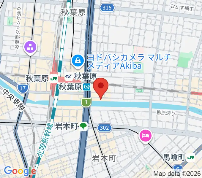 CLUB GOODMANの地図