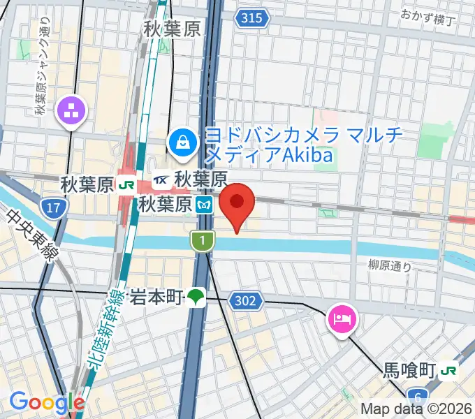 CLUB GOODMANの地図