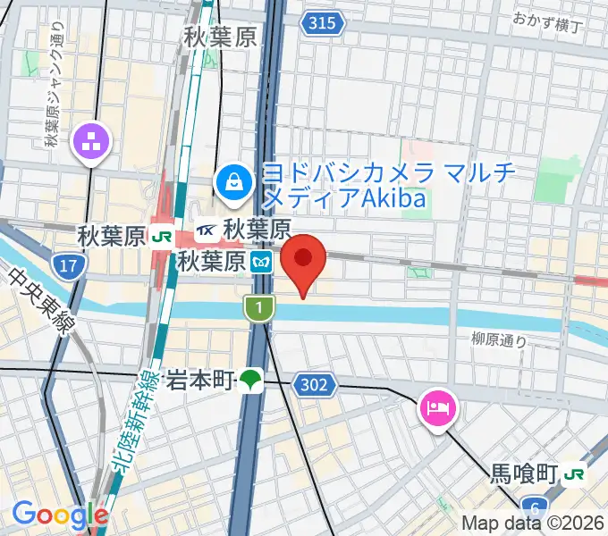 CLUB GOODMANの地図