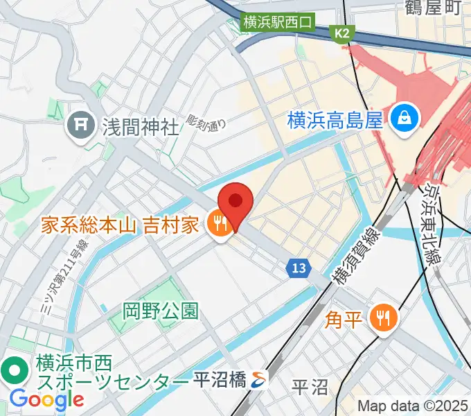 ベリーメリーミュージックスクール横浜校の地図