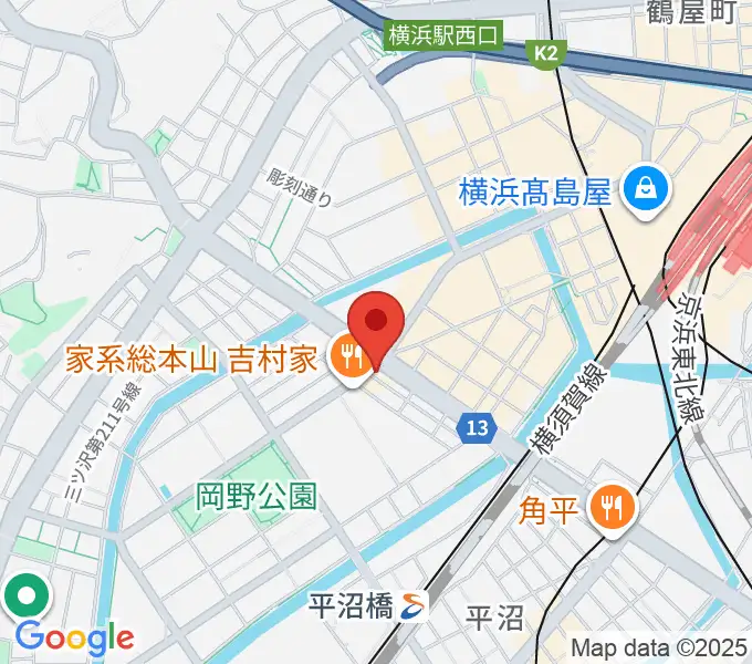 ベリーメリーミュージックスクール横浜校の地図