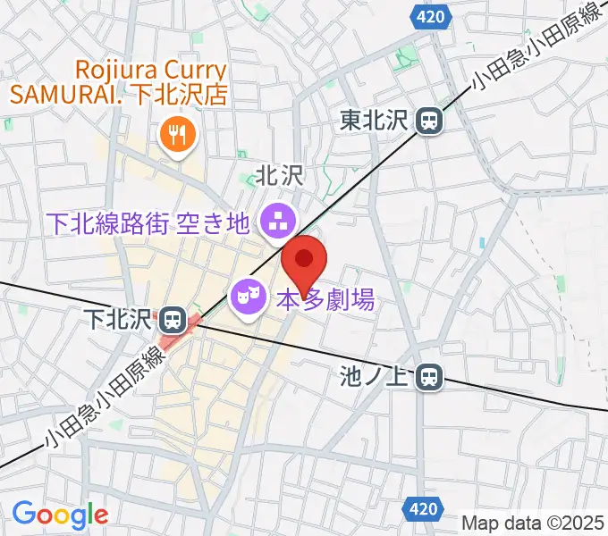 ディスクユニオン下北沢店の地図