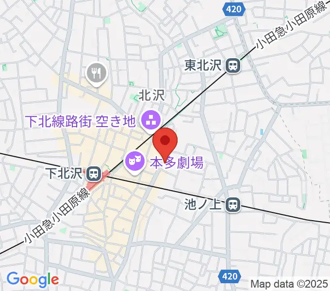 ディスクユニオン下北沢店の地図