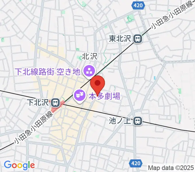 ディスクユニオン下北沢店の地図
