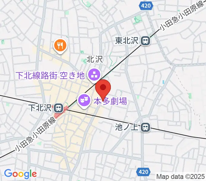 ディスクユニオン下北沢店の地図