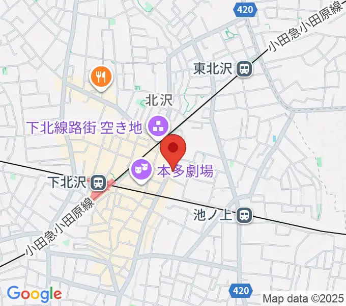 ディスクユニオン下北沢店の地図