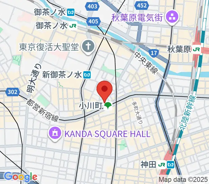 [移転]ZIPPAL HALL[神田]の地図