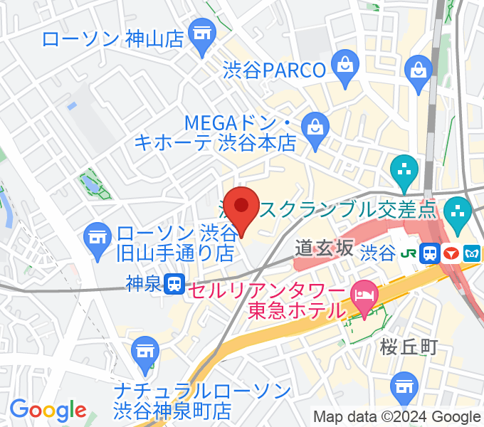 GATEWAYSTUDIO渋谷道玄坂店の場所