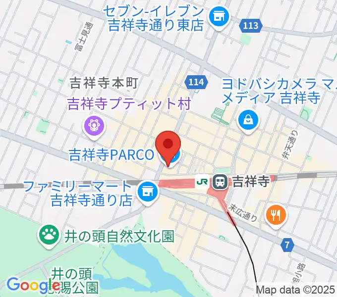 ディスクユニオン吉祥寺店の地図