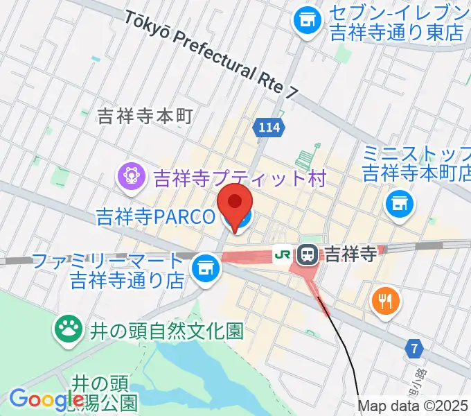 ディスクユニオン吉祥寺店の地図