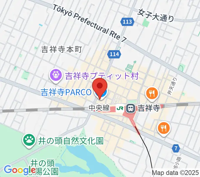 ディスクユニオン吉祥寺店の地図