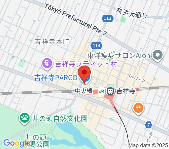 ディスクユニオン吉祥寺店の地図