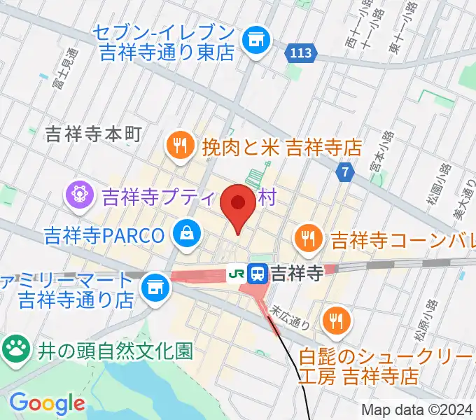 ディスクユニオン吉祥寺店の地図