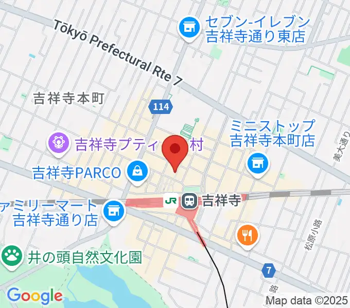 ディスクユニオン吉祥寺店の地図