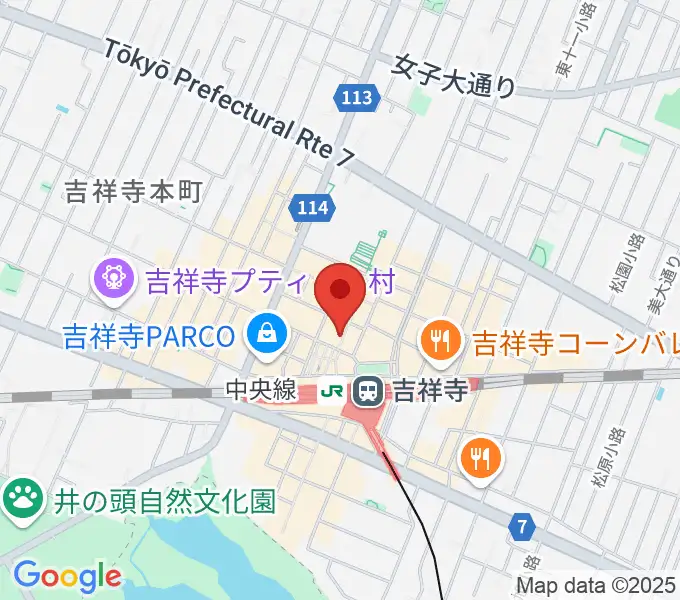 ディスクユニオン吉祥寺店の地図