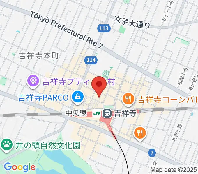 ディスクユニオン吉祥寺店の地図