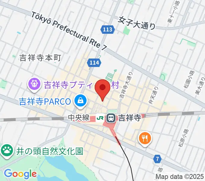 ディスクユニオン吉祥寺店の地図