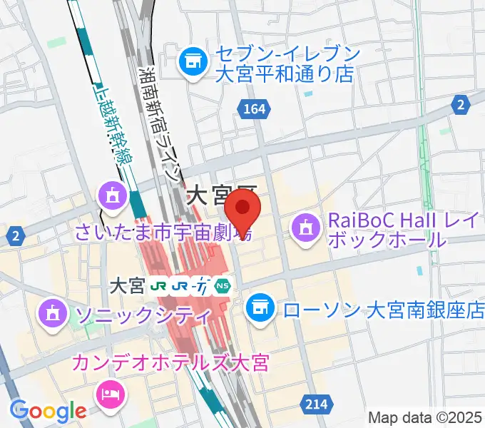 大宮ラクーンよしもと劇場の地図
