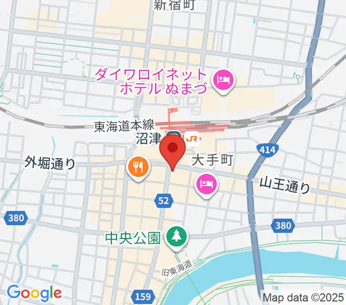 沼津ラクーンよしもと劇場の地図