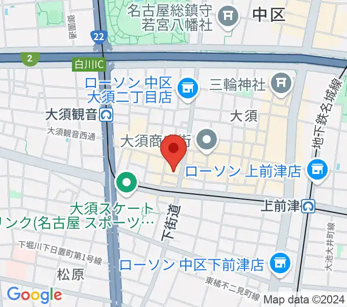 レコードショップZOOの地図