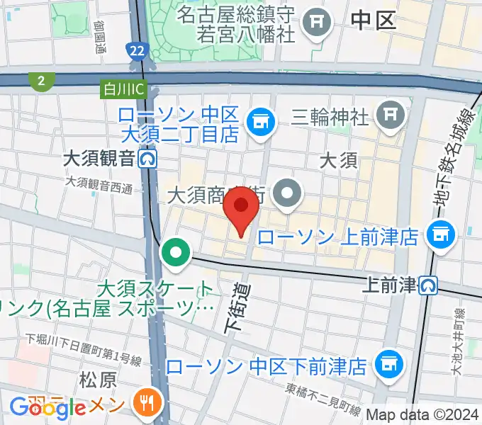 レコードショップZOOの地図