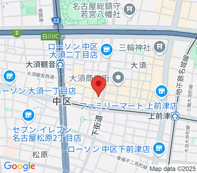 レコードショップZOOの地図