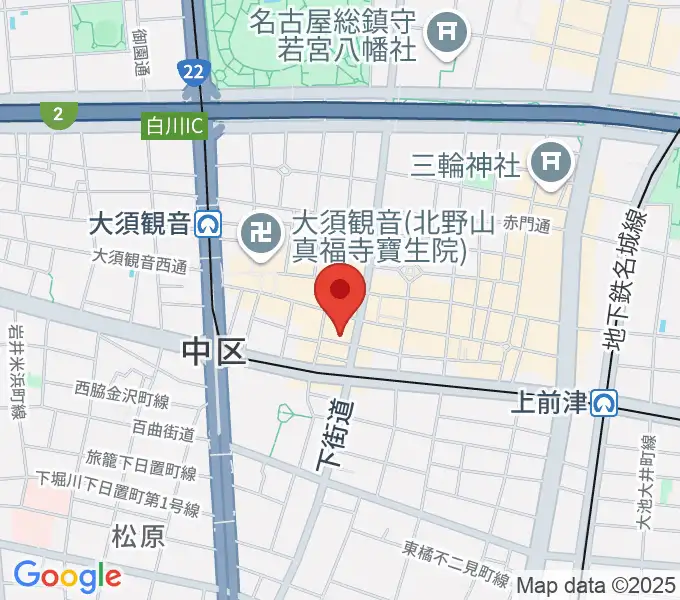 レコードショップZOOの地図