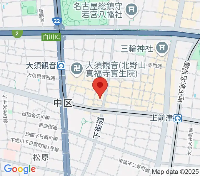 レコードショップZOOの地図