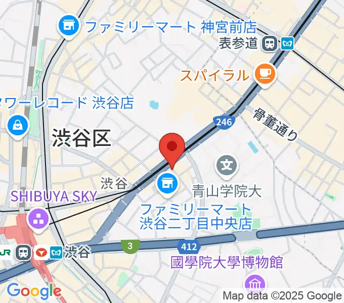 青山ZEROの地図