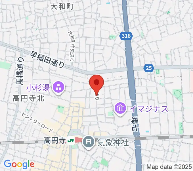 高円寺ヨーロピアンパパの地図