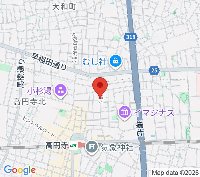 高円寺ヨーロピアンパパの地図