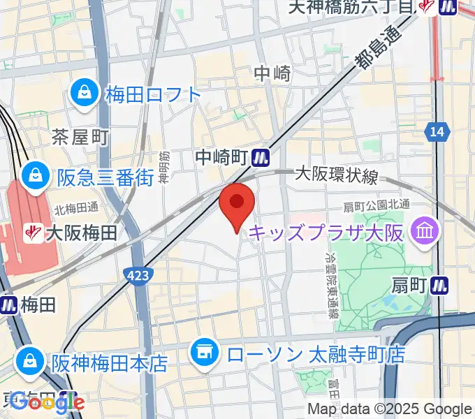 バンブーミュージックの地図