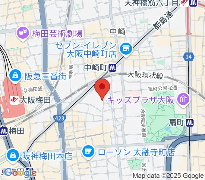 バンブーミュージックの地図