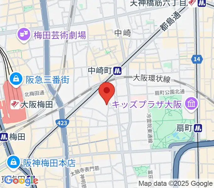 バンブーミュージックの地図