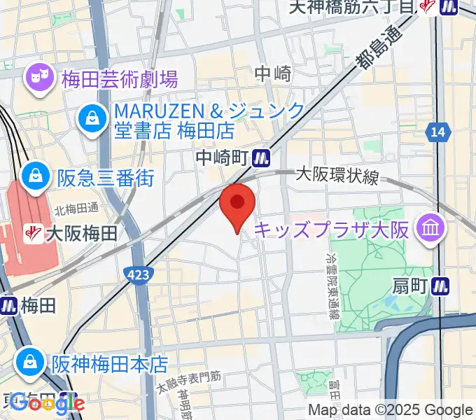 バンブーミュージックの地図