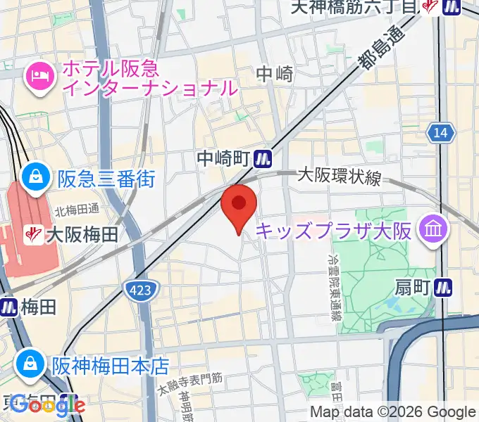 バンブーミュージックの地図