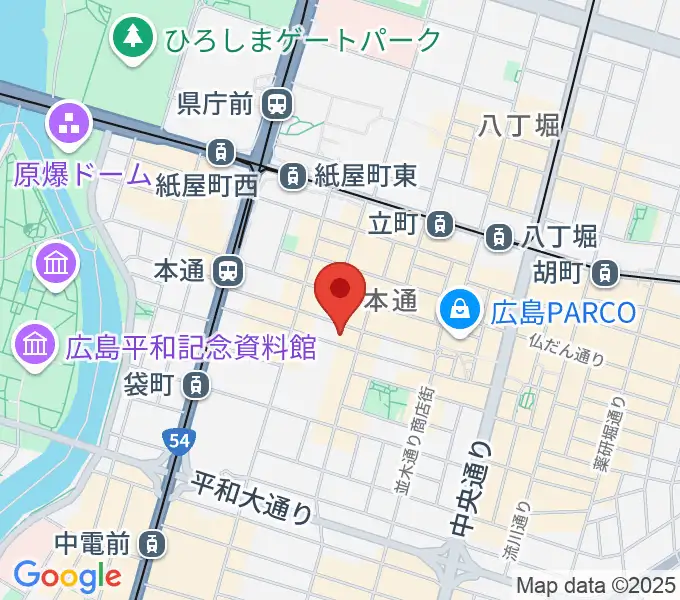 DISK SHOP MISERYの地図