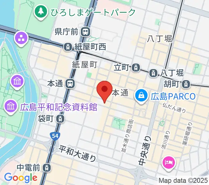 DISK SHOP MISERYの地図