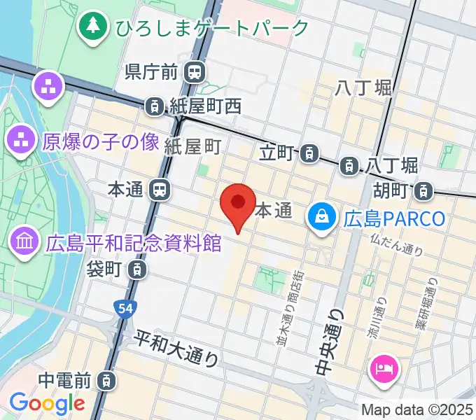 DISK SHOP MISERYの地図