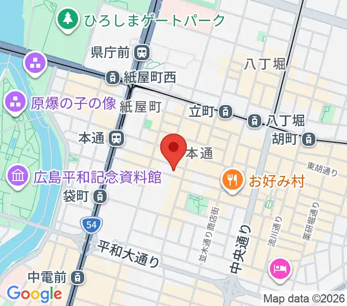 DISK SHOP MISERYの地図