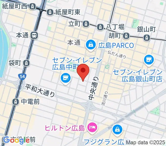 広島ダムレコーズの地図