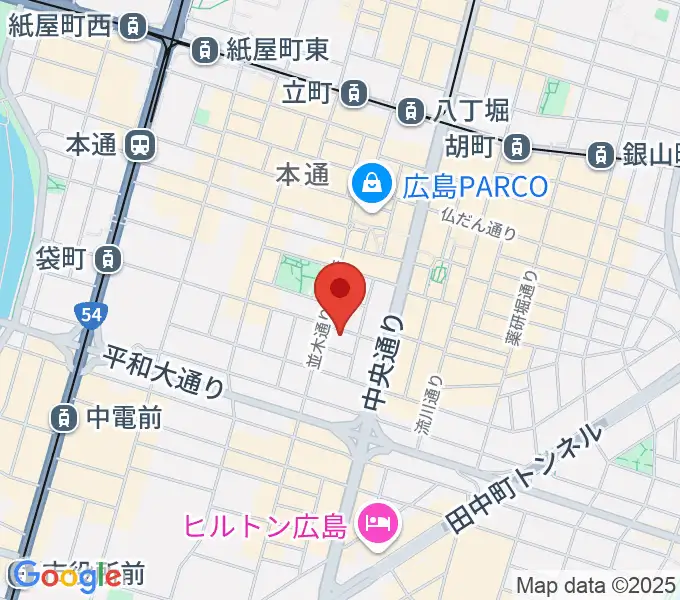 広島ダムレコーズの地図
