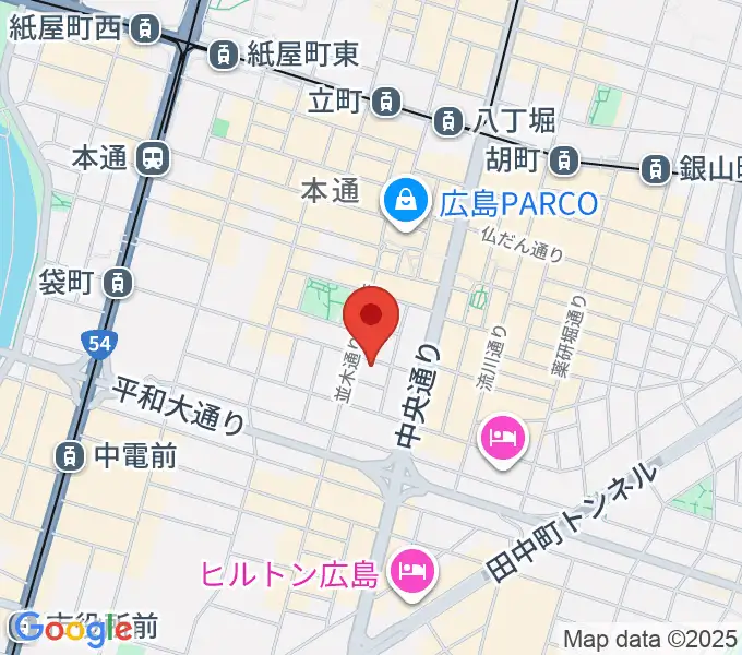 広島ダムレコーズの地図