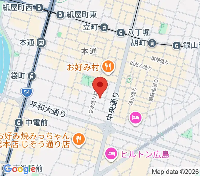 広島ダムレコーズの地図