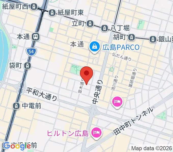 広島ダムレコーズの地図
