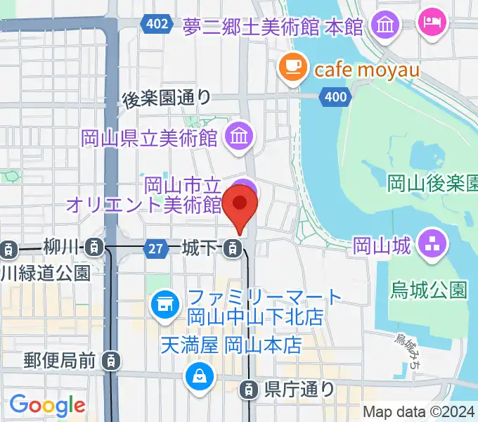 城下公会堂の地図