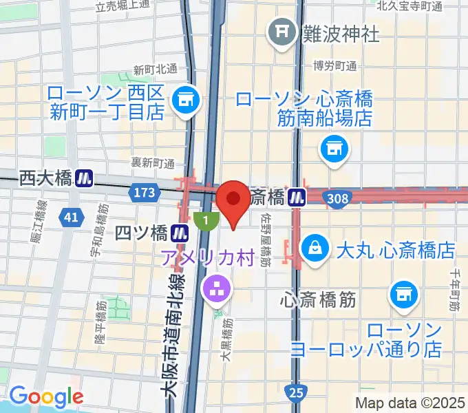 Root Down Recordsの地図