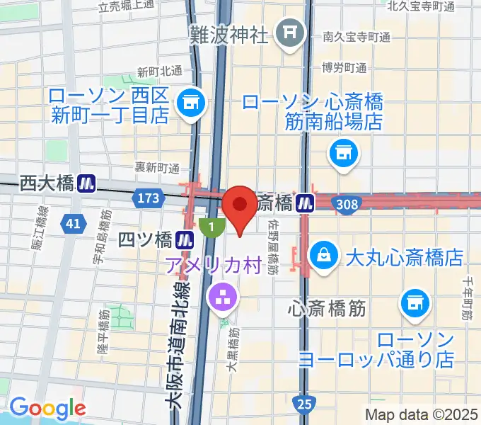 Root Down Recordsの地図