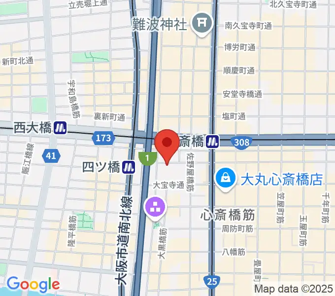 Root Down Recordsの地図